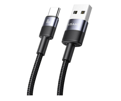 Kabel USAMS Kabel USB na USB-C 3A 1,2m Fast Charging stalowy 30 szt,